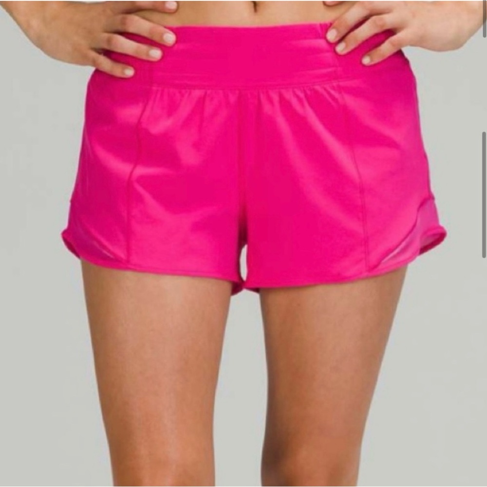 Lululemon Athletica Bright Pink Athletic Shorts